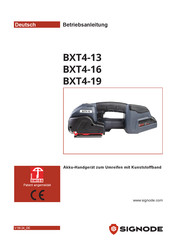 Signode BXT4-16 Betriebsanleitung