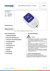 Phywe Cobra Smartsense Betriebsanleitung