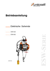 unicraft ESW-800 Betriebsanleitung