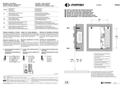 FARFISA INTERCOMS WB3262 Montageanleitung