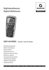 Monacor DMT-4010RMS Bedienungsanleitung