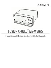 Garmin Fusion APOLLO MS-WB675 Bedienungsanleitung