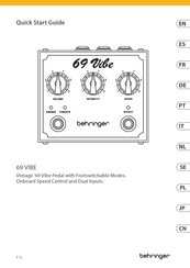 Behringer 69 VIBE Schnellstartanleitung