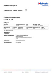 Webasto Thermo Top Evo Einbaudokumentation