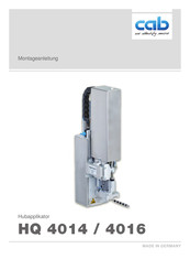 Cab HQ 4014 Montageanleitung