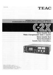 Teac C-2X Bedienungsanleitung