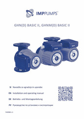 IMPPUMPS GHN BASIC II Serie Betriebs- Und Montageanleitung
