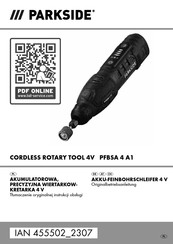 Parkside PFBSA 4 A1 Originalbetriebsanleitung