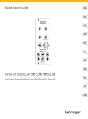 Behringer CP3A-O Kurzanleitung