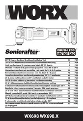 Worx Sonicrafter WX698 Serie Originalbetriebsanleitung