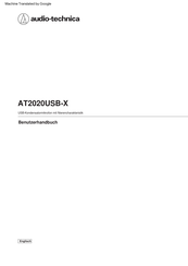 Audio-Technica AT2020USB-X Benutzerhandbuch