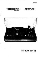 THORENS TD 126 MK Ill Service