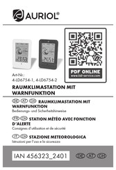 Auriol 4-LD6754-2 Bedienungs- Und Sicherheitshinweise