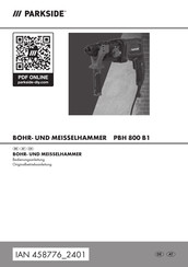 Parkside PBH 800 B1 Bedienungsanleitung