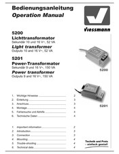 Viessmann 5200 Bedienungsanleitung