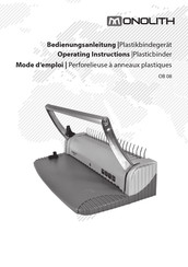 monolith OB 08 Bedienungsanleitung