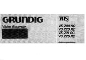 Grundig VS 200 RC Bedienungsanleitung