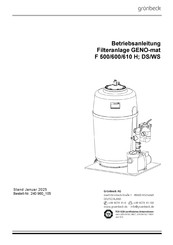 Grunbeck GENO-mat F 610 H Betriebsanleitung