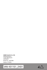 Parkside 451151 2401 Bedienungs- Und Sicherheitshinweise