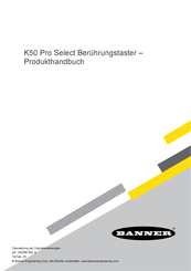 Banner K50 Pro Select Pro Produkthandbuch