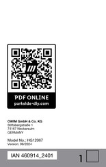 Parkside PAPS 204 B1 Bedienungs- Und Sicherheitshinweise