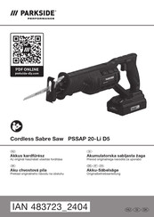 Parkside Performance 483723 2404 Originalbetriebsanleitung