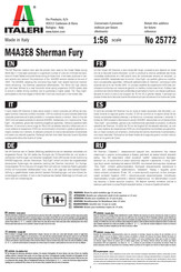 Italeri M4A3E8 Sherman Fury Bedienungsanleitung