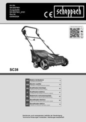 Scheppach SC38 Originalbetriebsanleitung