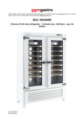 GGM gastro Premium PLUS WKI640W Bedienungsanleitung