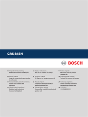 Bosch CRS 845H Originalbetriebsanleitung