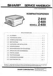 Sharp Z-810 Servicehandbuch