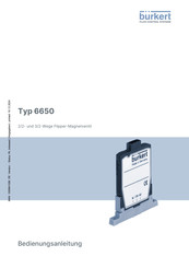 bürkert 6650 Bedienungsanleitung