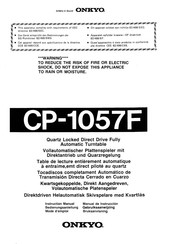 Onkyo CP-1057F Bedienungsanleitung