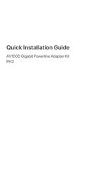TP-Link Powerline AV1000 Kurzanleitung Zur Installation