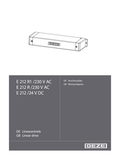 Geze E 212 R1/ 230 V AC Anschlussplan