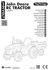 Peg Perego John Deere RC TRACTOR Gebrauch Und Wartung