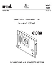 urmet alpha 1060/48 Installations- Und Benutzeranleitung