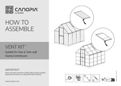 Palram CANOPIA VENT KIT Bedienungsanleitung