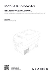 KLAMER 40 Bedienungsanleitung