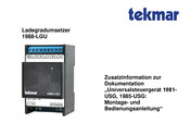 Tekmar 1988-LGU Zusatzinformation