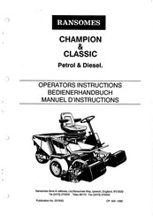 Ransomes CHAMPION Bedienerhandbuch