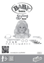 Zapf Creation Baby born Styling Artist Bedienungsanleitung
