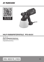 Parkside 465510 2404 Bedienungs- Und Sicherheitshinweise
