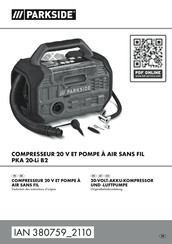 Parkside PKA 20-Li B2 Originalbetriebsanleitung