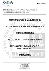 GEA Niro Soavi NS3006H Betriebsanleitung