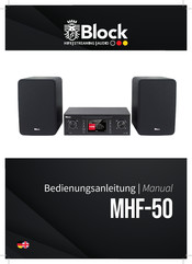 Block MHF-50 Bedienungsanleitung