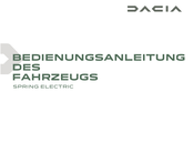 Dacia SPRING ELECTRIC 2024 Bedienungsanleitung