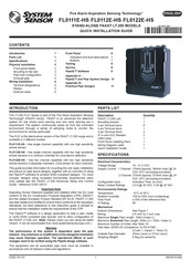 System Sensor FL0122E-HS Kurzanleitung Zur Installation