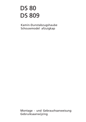 AEG DS 809 Montage- Und Gebrauchsanweisungen