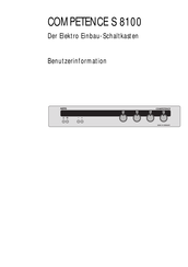 Aeg COMPETENCE S 8100 Benutzerinformation